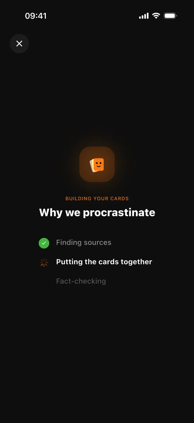 Building a card set: finding sources, then fact-checking